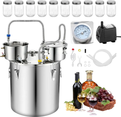 Vevor Alcohol Still 13.2 gal / 50 L Distiller Home Brewing Kit New