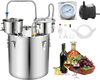 VEVOR Alcohol Still, 13.2 GAL/ 50L Alcohol Distiller with Thumper Keg, Dual-scale Thermometer, and Water Pump, Home Brewing Kit for DIY Whiskey Wine Brandy