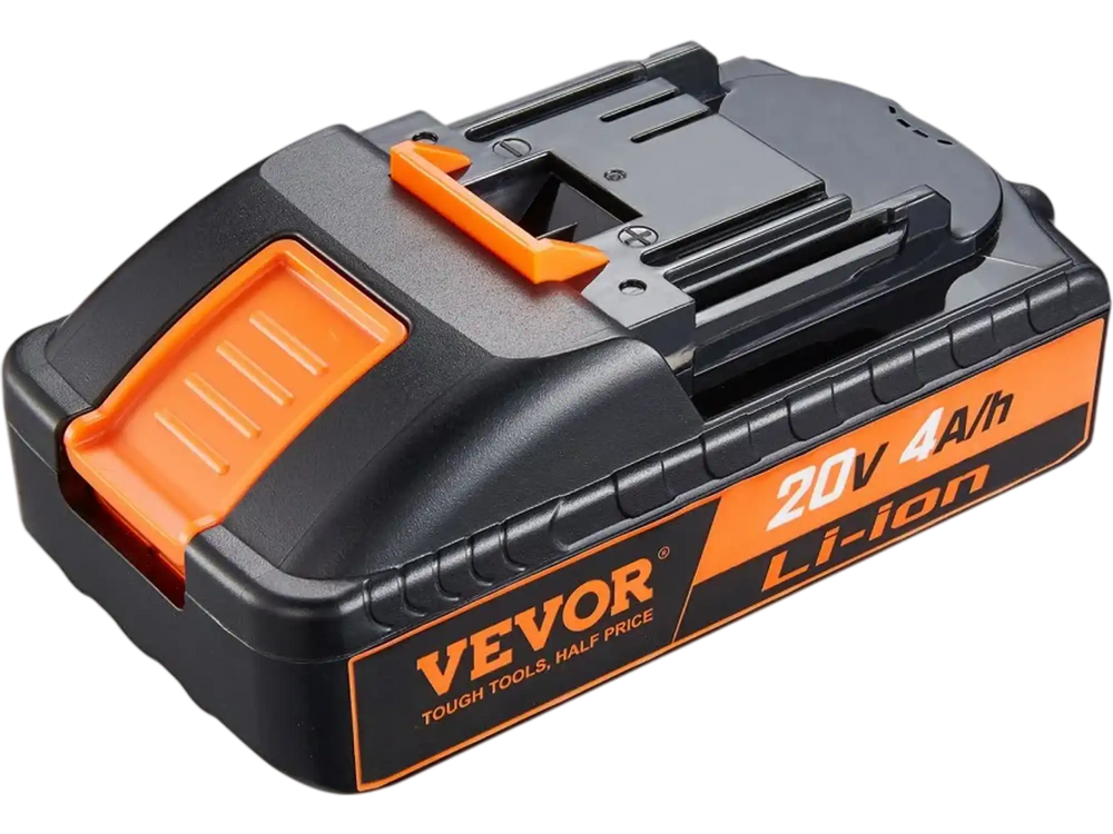 VEVOR 20V 4.0Ah Lithium-Ion Battery - High-Capacity Replacement Battery Pack for Power Tools Batteries, Compatible with 20V Cordless Power Tools