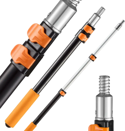 VEVOR Telescopic Extension Pole, 1.76-4 FT Multi-Purpose Extendable Pole, Sturdy Aluminum Alloy Paint Pole Extension with Flip-Lock Design, High Reach Roller Stick for Painting, Dusting and Cleaning