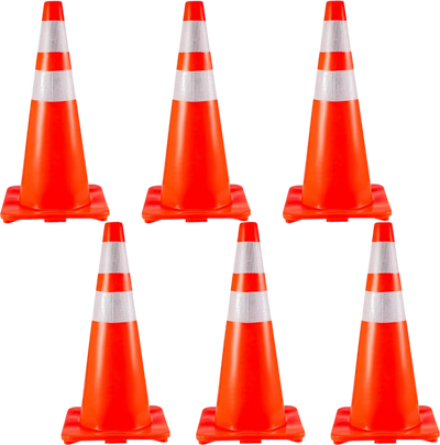 Vevor Traffic Cones 6-Pack 28