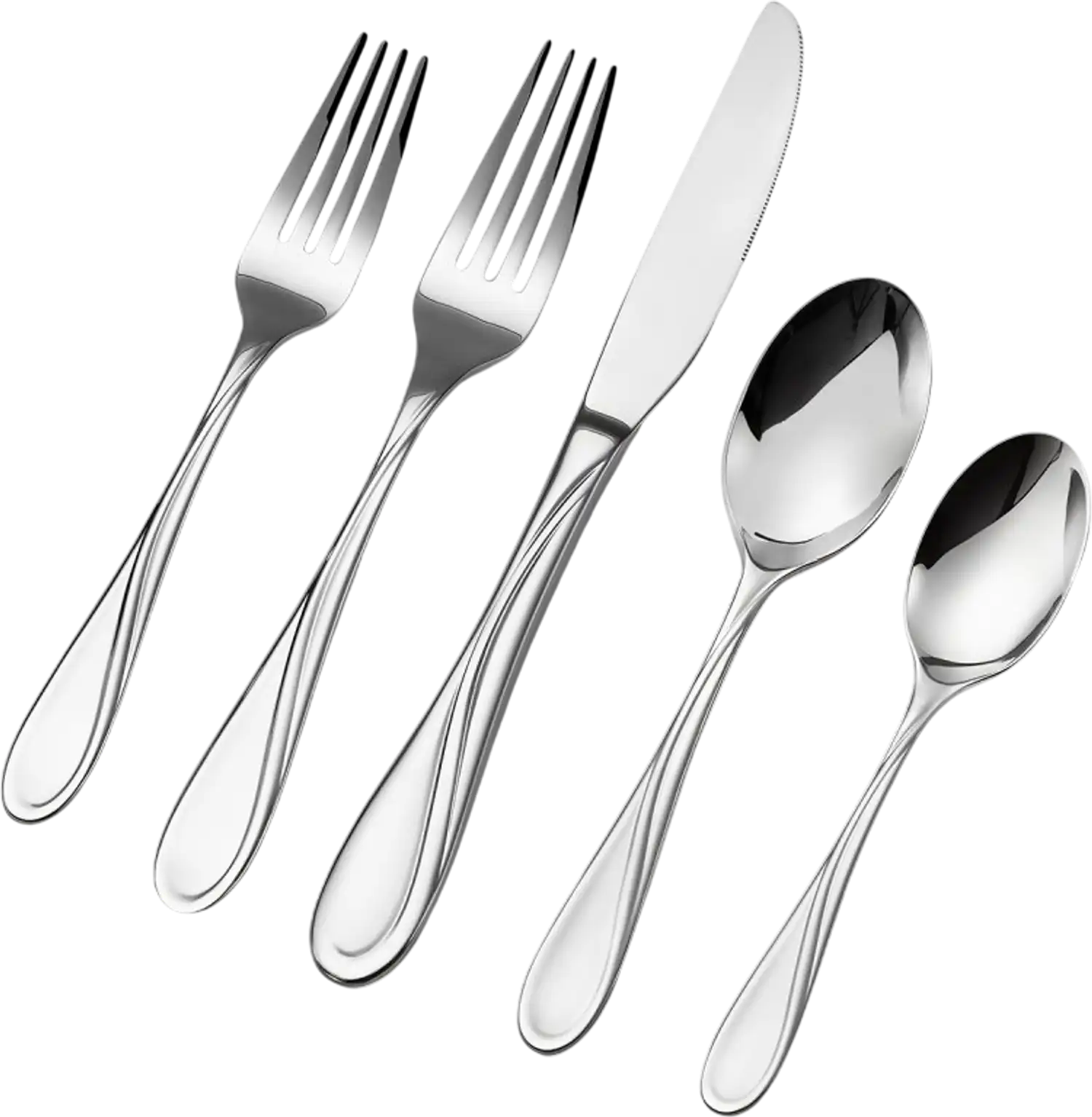 Vevor Flatware Set 30-Piece Stainless Steel Silverware Set for 6 New