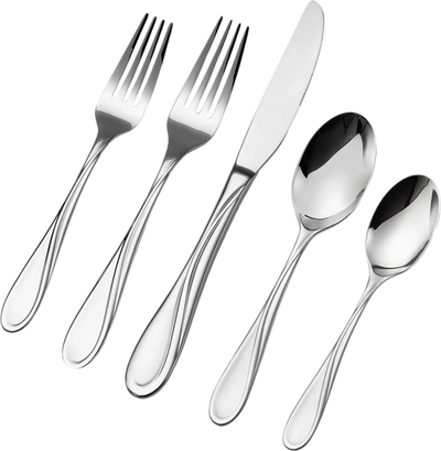 Vevor Flatware Set 30-Piece Stainless Steel Silverware Set for 6 New