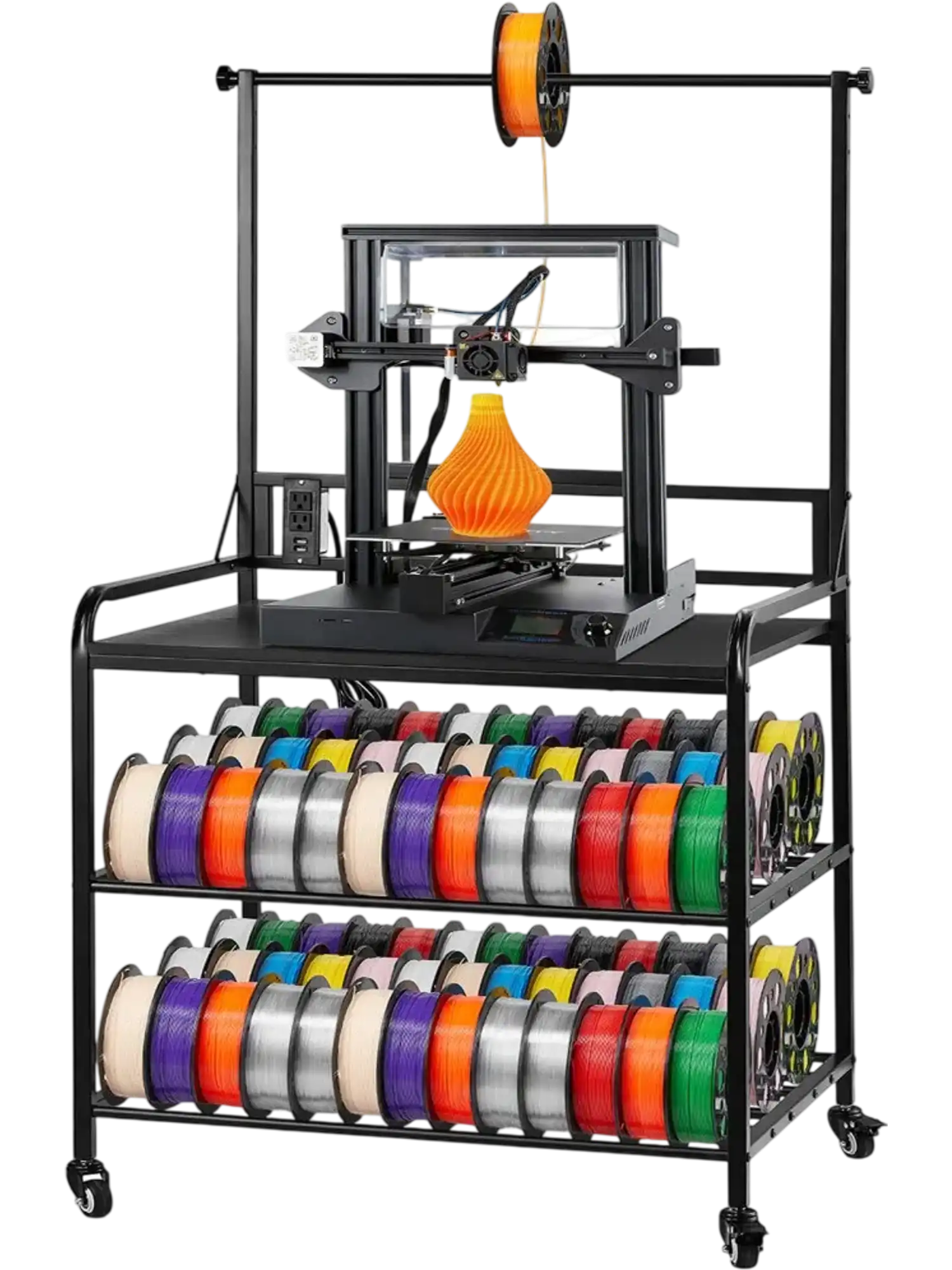 Vevor 3D Printer Cart with Storage 3-Tier Filament Storage Rack New