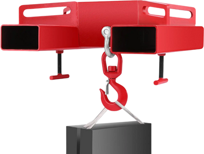 3 Tonne Large Forklift Lifting Hook Attachment 3000kg Telehandler Crane Jib Test Cert