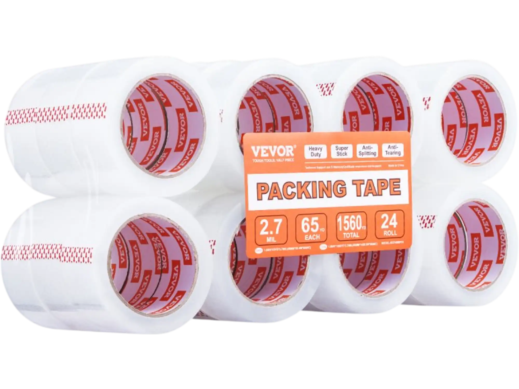 Vevor Packing Tape Clear 24 Rolls 1.88