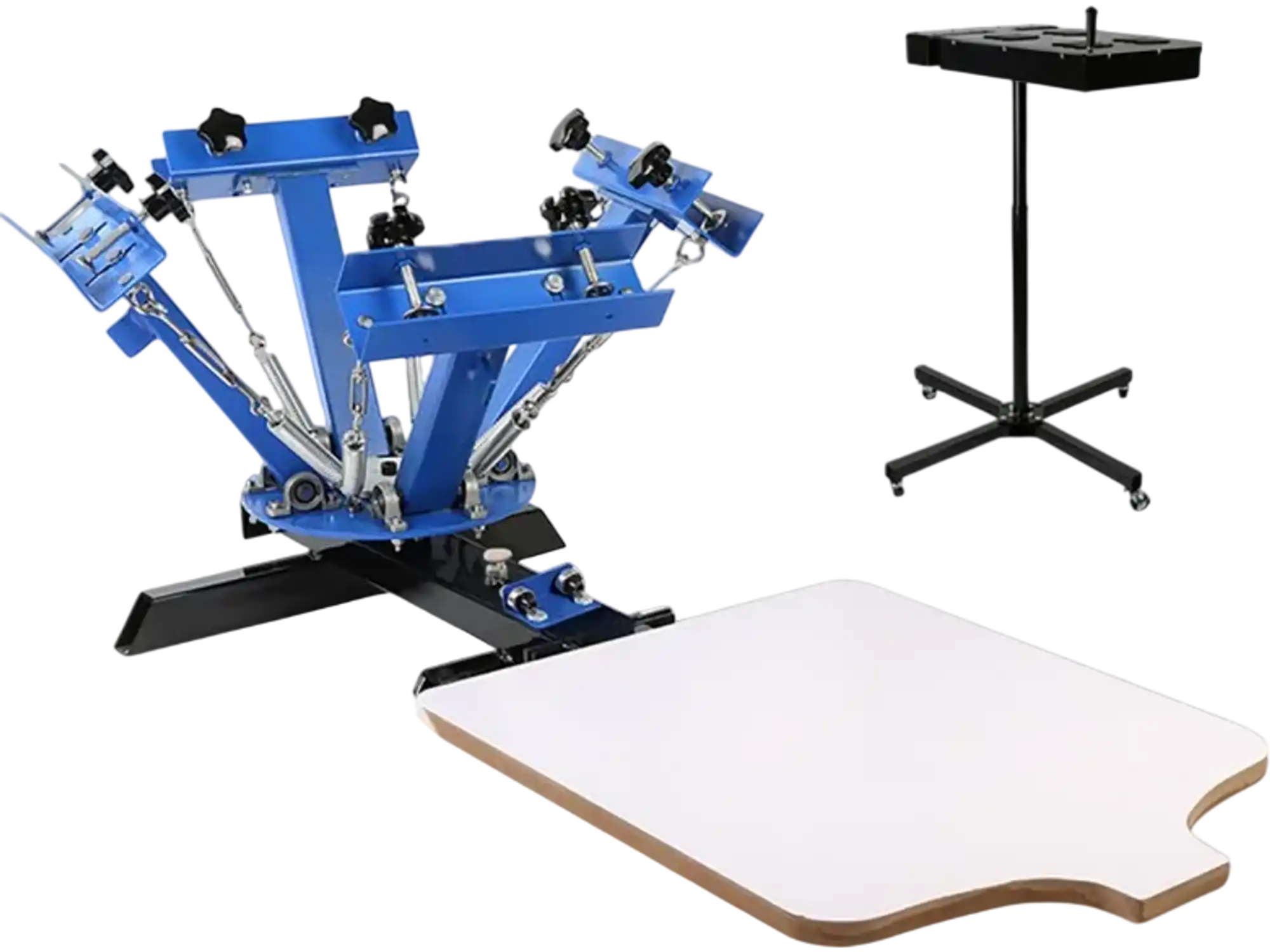 Vevor Screen Printing Machine 4 Color 1 Station Silk Screen Press Printer Flash Dryer with Electrical Heating New