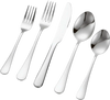 VEVOR 30-Piece Silverware Set, Food-Grade Stainless Steel Flatware Utensils, Mirror Finished Cutlery Set, Dishwasher Safe Eating Tableware for Kitchen Home, Service for 6, Include Knife Fork Spoon