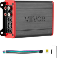 VEVOR 4 Channel Car Audio Amplifier 2 Ohm Stable Bridgeable Class D Full Range Amp Max Power 4 x 120W @ 4 Ohm / 4 x 200W @ 2 Ohm for Car SUV Truck Off-Road