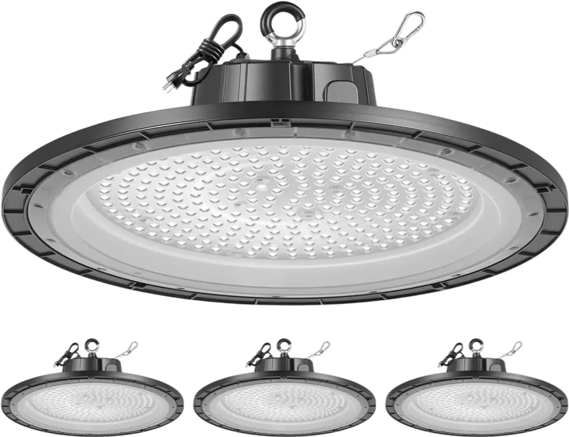 Vevor High Bay Lights 4 Pack 250W 36000LM 5000K UFO LED Warehouse Shop Lights New