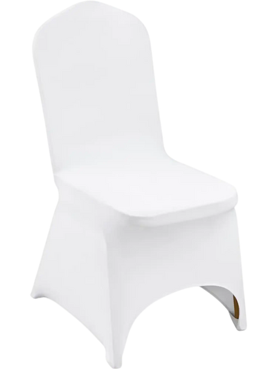 Vevor Chair Covers Stretch Spandex Folding White Arched Front 50-Piece Set New