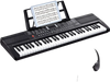 VEVOR 61 Key Digital Keyboard Piano, 200 Tones 200 Rhythms, Electric Portable Piano Keyboard Kit with 60 Demo Songs Built-In Dual Speakers Headphones, Piano Stickers for Beginners Learning