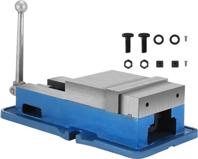 VEVOR 6'' ACCU Lock Vise for Precision, Milling Vice with 6 Inch Jaw for Drill Press, Milling & Drilling Bench Clamp Vice