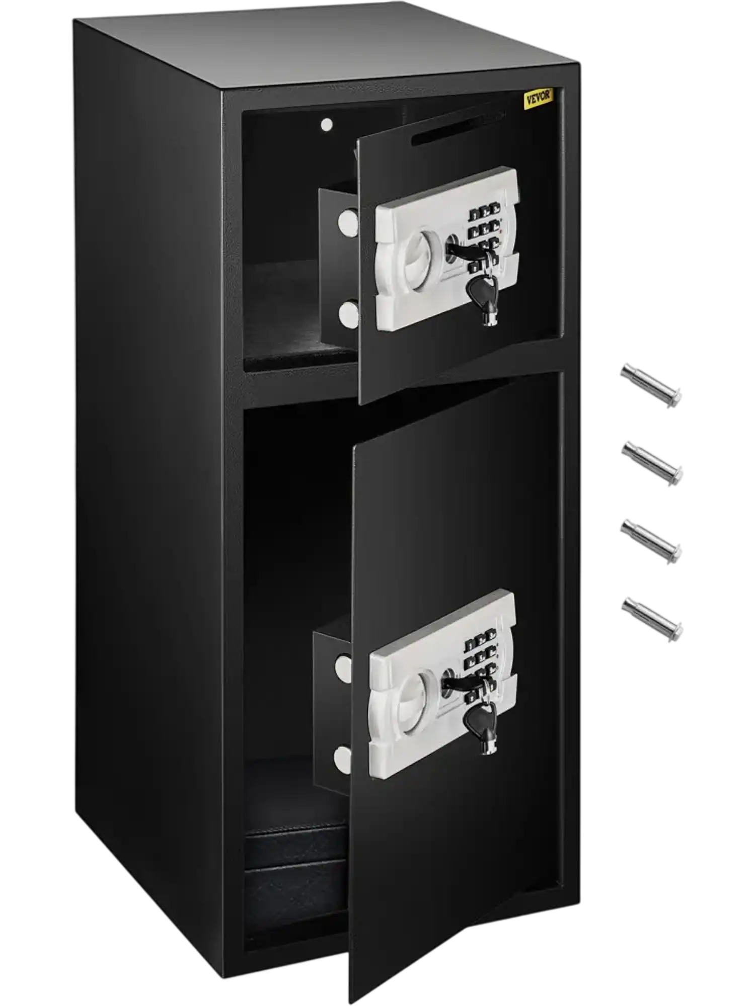 Vevor Safe Box Large Double Door Digital Security 2.6 cu ft Black New