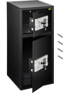 VEVOR Large Double Door Security Safe Box 2.6 Cubic Feet Steel Safe Box Strong Box with Digital Lock for Money Gun Jewelry Black