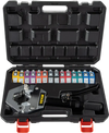 VEVOR Hydraulic Hose Crimper Hydra-Krimp 71500, Manual AC Hose Crimper Kit Air Conditioning Repair Handheld, Hydraulic Hose Crimping Tool with 7 Die Set for Barbed and Beaded Hose Fittings