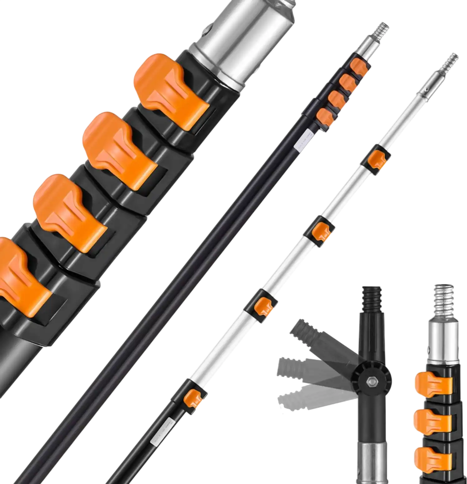 Vevor Extension Pole 7' to 30' Telescoping Multi-Purpose Aluminum Pole New
