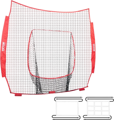 Vevor Baseball Practice Net 7' x 7' Portable Training Net with Strike Zone New