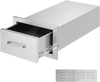 VEVOR 14x8.5 Inch Outdoor Kitchen Drawers Stainless Steel, Flush Mount Double Drawers,14W x 8.5H x 23D Inch, with Stainless Steel Handle, BBQ Drawers for Outdoor Kitchens or BBQ Island