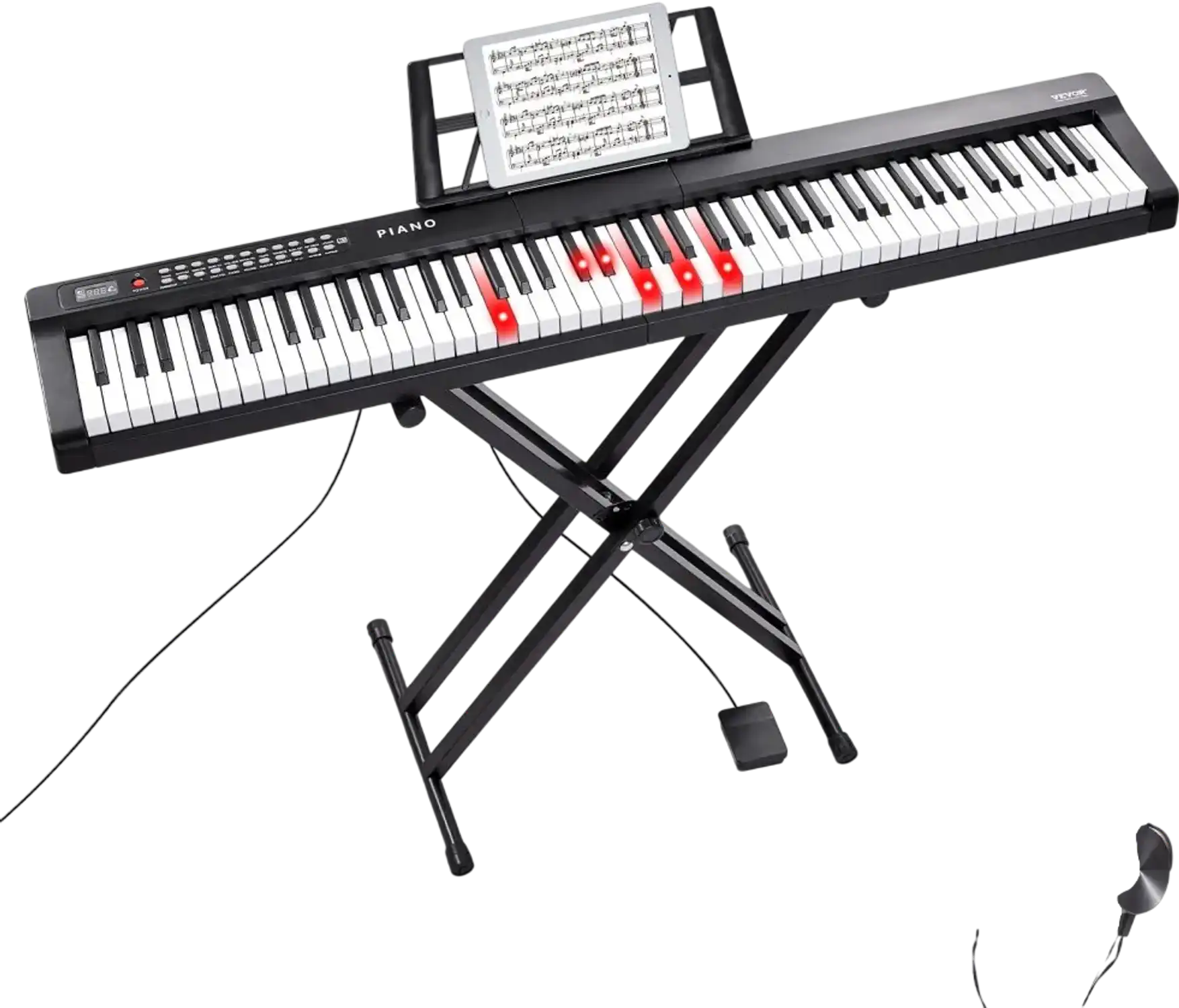 Vevor Digital Piano 88-Key Semi-Weighted Keyboard with Stand New