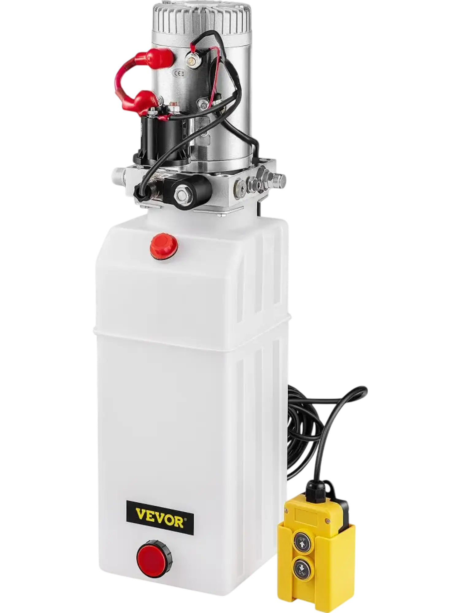 Vevor Hydraulic Power Unit 8 Quart Single-Acting 12V DC Plastic Reservoir Pump New