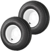 VEVOR 2-Pack Trailer Tire Rim Assembly 4.80-8 with 5 Lug on 4.5 in PCD, 6 Ply Load Range C Trailer Tire on 8" White Rims, 2.8 in Center Bore, Max Load 760LBS 90PSI for Utility/Boat/Camper Trailers