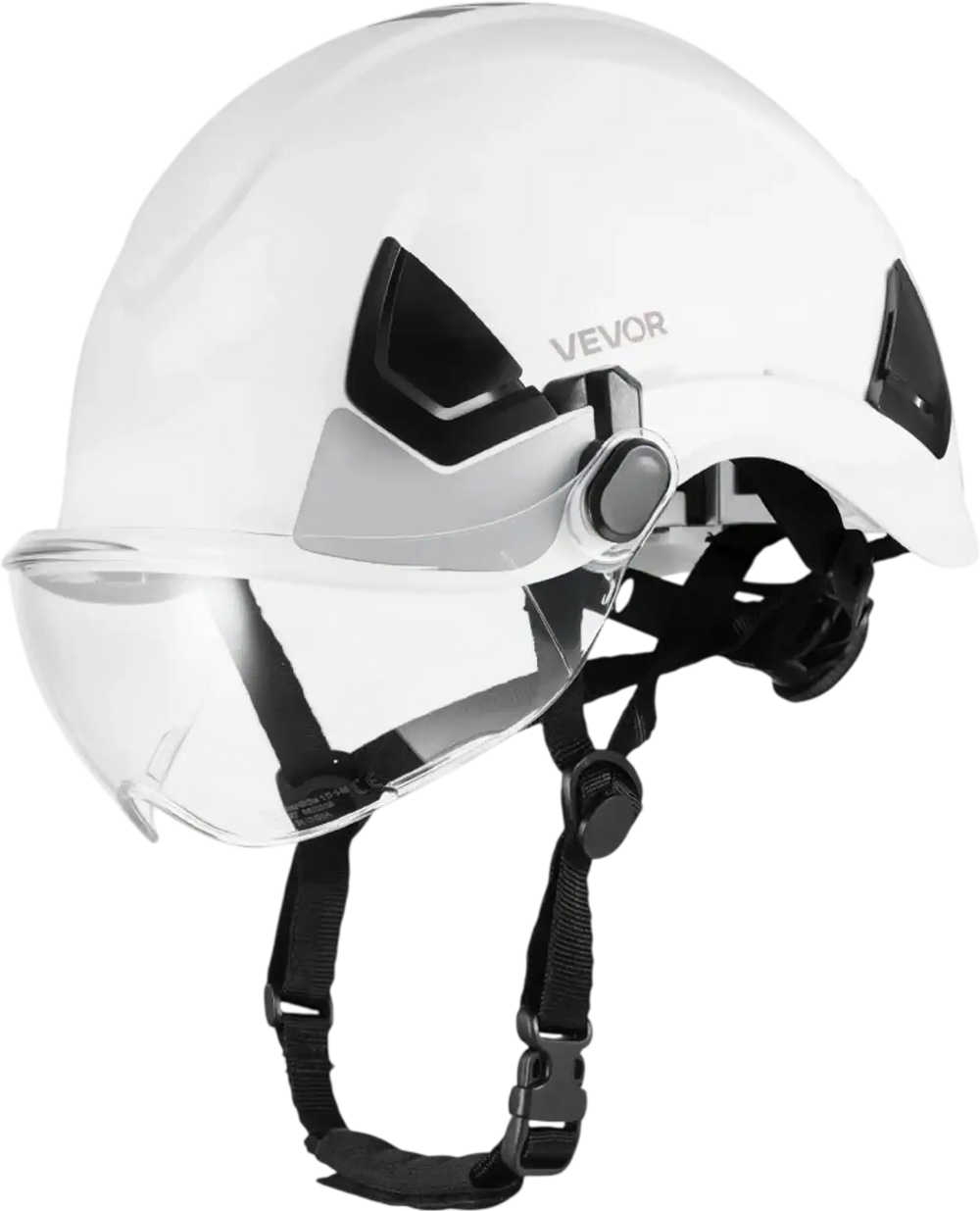VEVOR Industrial Safety Helmet, ANSI/ISEA Z89.1 Approved ABS Hard Hat with Visor & 6-Point Ratchet Suspension, Adjustable Vented Hardhat for Men & Women, for Outdoor and Indoor Construction Workwear