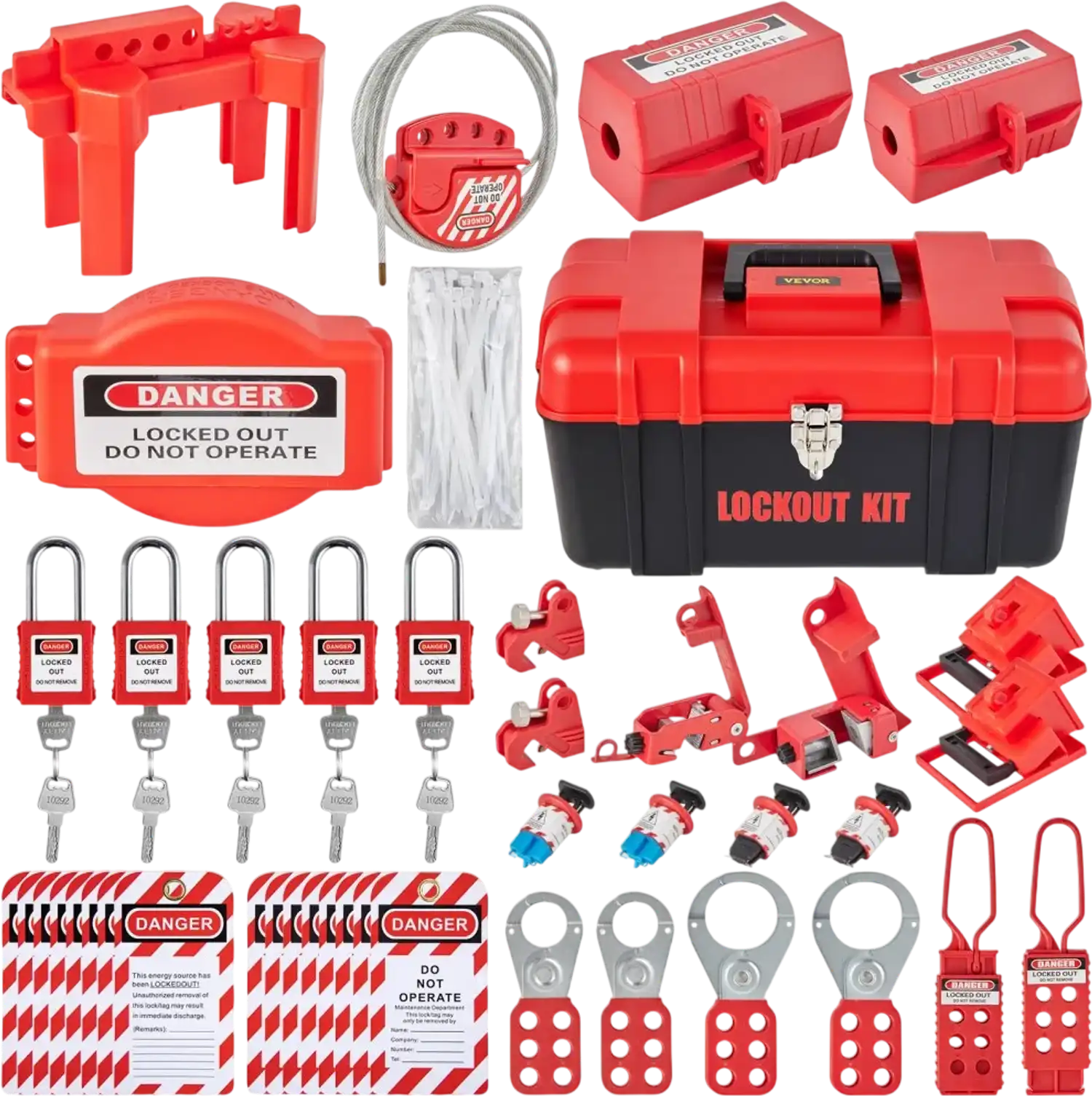 Vevor Lockout Tagout Kit Electrical Safety LOTO Set New