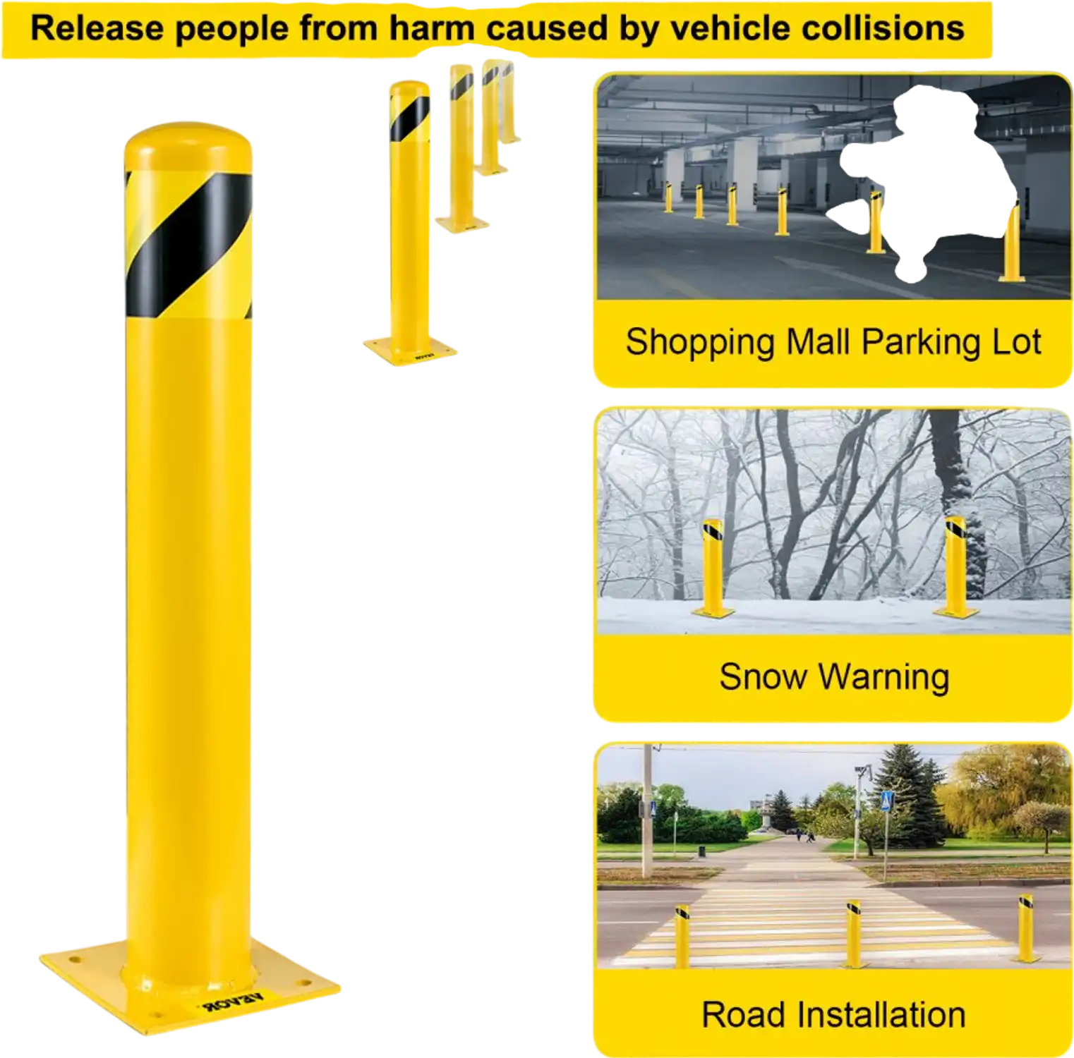 Vevor Safety Bollard 36