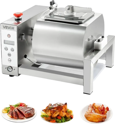 Vevor Meat Tumbler Marinator 10L Stainless Steel Vacuum Marinating Machine New