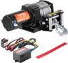 VEVOR Electric Winch, 3000 lb Line Pull Capacity, 12V DC ATV/UTV Winch with Φ3/16 in x 39 ft 7 Strands Steel Cable Roller Fairlead Wired Remote Control, IP55 Waterproof for Towing UTV ATV Off-Road