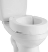 VEVOR Raised Toilet Seat, 300 lbs Load Capacity, 3.5-Inch Lift Height, Commode Elevated Toilet Seat Riser with Enlarged Opening for Seniors, Elderly, Handicap, Disabled, and Adults, Fits Round Bowl