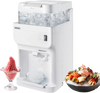 VEVOR Commercial Ice Shaver Crusher, 220lbs Per Hour Electric Snow Cone Maker with 8L Ice Cube Box, 350W 1500RPM Tabletop Shaved Ice Machine for Parties Events Bar, Home and Commercial Use (White)