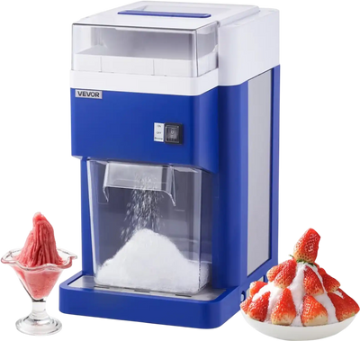 Vevor Ice Shaver Commercial Snow Cone Machine Blue New