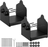 VEVOR 6x6 Post Base 2 Pcs, Inner Size 5.9x5.55 inch / 150x141 mm Post Brackets, Heavy Duty Carbon Steel Decking Posts, Wood Posts Brackets for Pavilion Deck Railing Support Deck Base Plate, Black