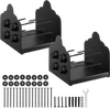VEVOR 8x8 Post Base 2 Pcs, Inner Size 7.9x7.5 inch / 200x190 mm Post Brackets, Heavy Duty Carbon Steel Decking Posts, Wood Posts Brackets for Pavilion Deck Railing Support Deck Base Plate, Black
