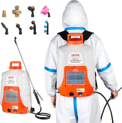 Vevor Backpack Sprayer Battery Powered 4 Gallon Electric Lawn Sprayer New