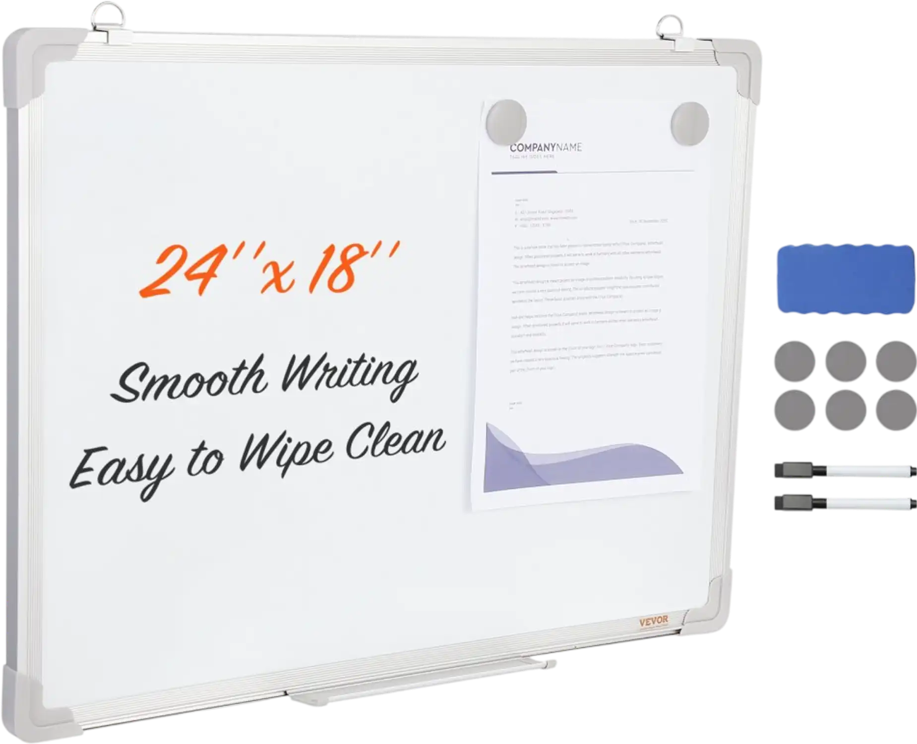 Vevor Whiteboard Magnetic Dry Erase Board 24