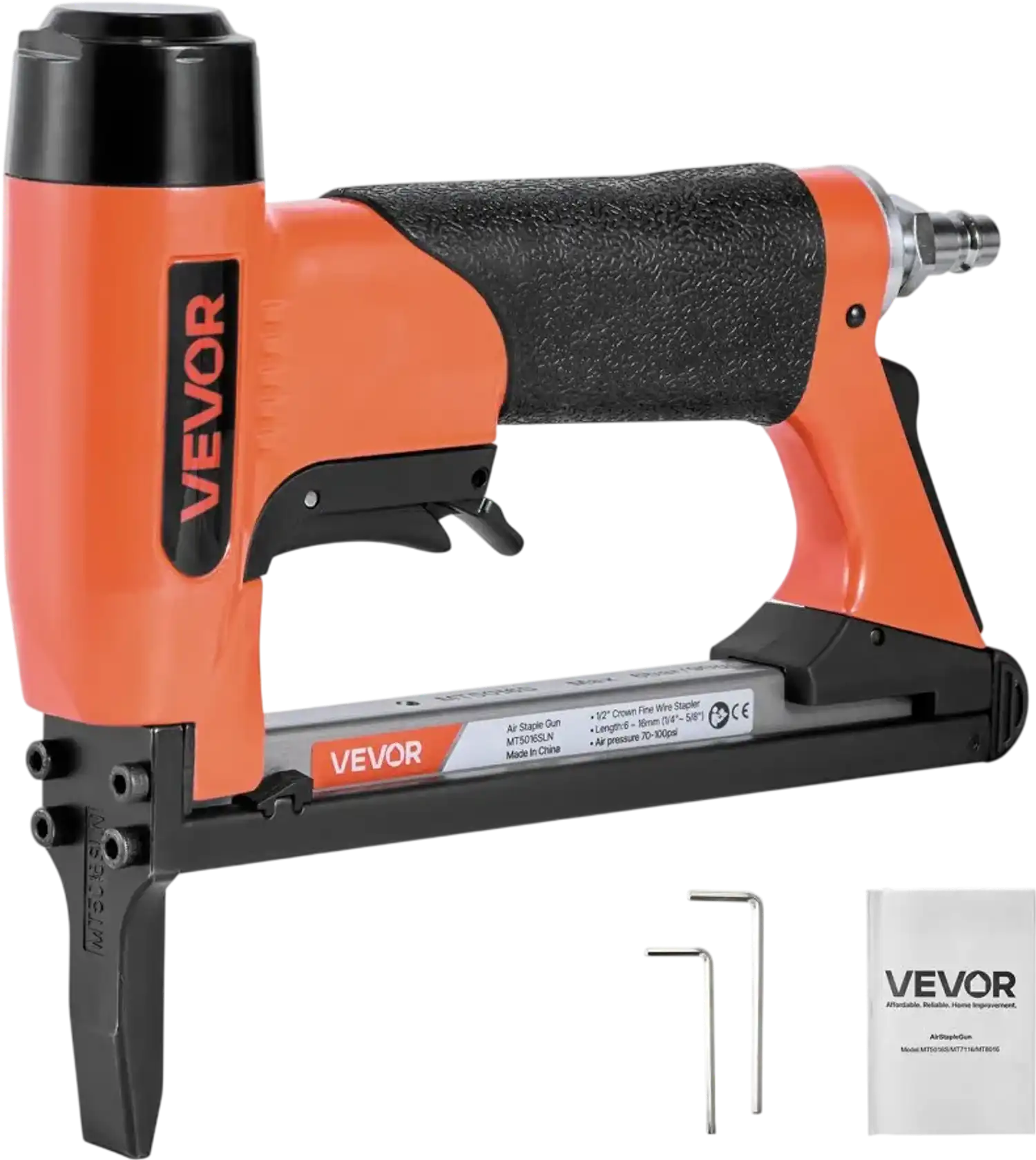 Vevor Pneumatic Staple Gun 20-Gauge Long-Nose Upholstery Stapler New