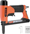VEVOR Pneumatic Staple Gun, 20 Gauge Long-Nose Upholstery Stapler for 50 Series Fine Wire Staples 1/2-inch Crown 1/4"-5/8" Length, Max 110PCS Loading Air Staple Gun for Upholstering, Woodworking, DIY