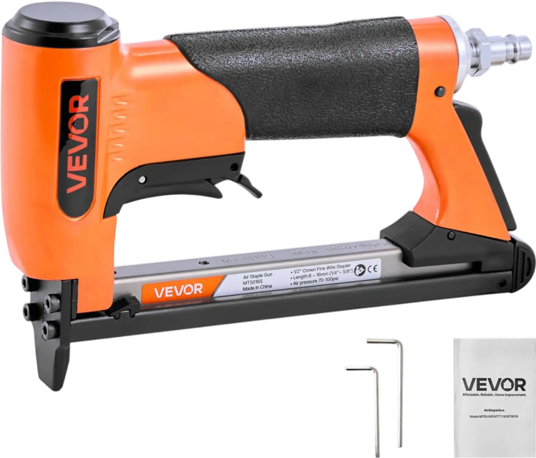 Vevor Pneumatic Staple Gun 20 Gauge Air Upholstery Stapler for 1/2