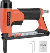 VEVOR Pneumatic Staple Gun, 21 Gauge Long-Nose Upholstery Stapler for 80 Series Fine Wire Staples 1/2-inch Crown 1/4"-5/8" Length, Max 150PCS Loading Air Staple Gun for Upholstering, Woodworking, DIY