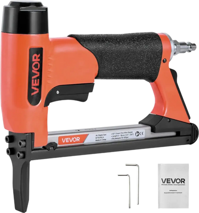 Vevor Pneumatic Staple Gun 21-Gauge Long-Nose Upholstery Stapler New