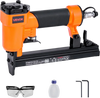 VEVOR Pneumatic Staple Gun, 22 Gauge Pneumatic Upholstery Stapler for 71 Series Fine Wire Staples 3/8-inch Crown 5/32"-5/8" Length, 70-110 PSI Air Staple Gun for Woodworking, Upholstering, DIY Project