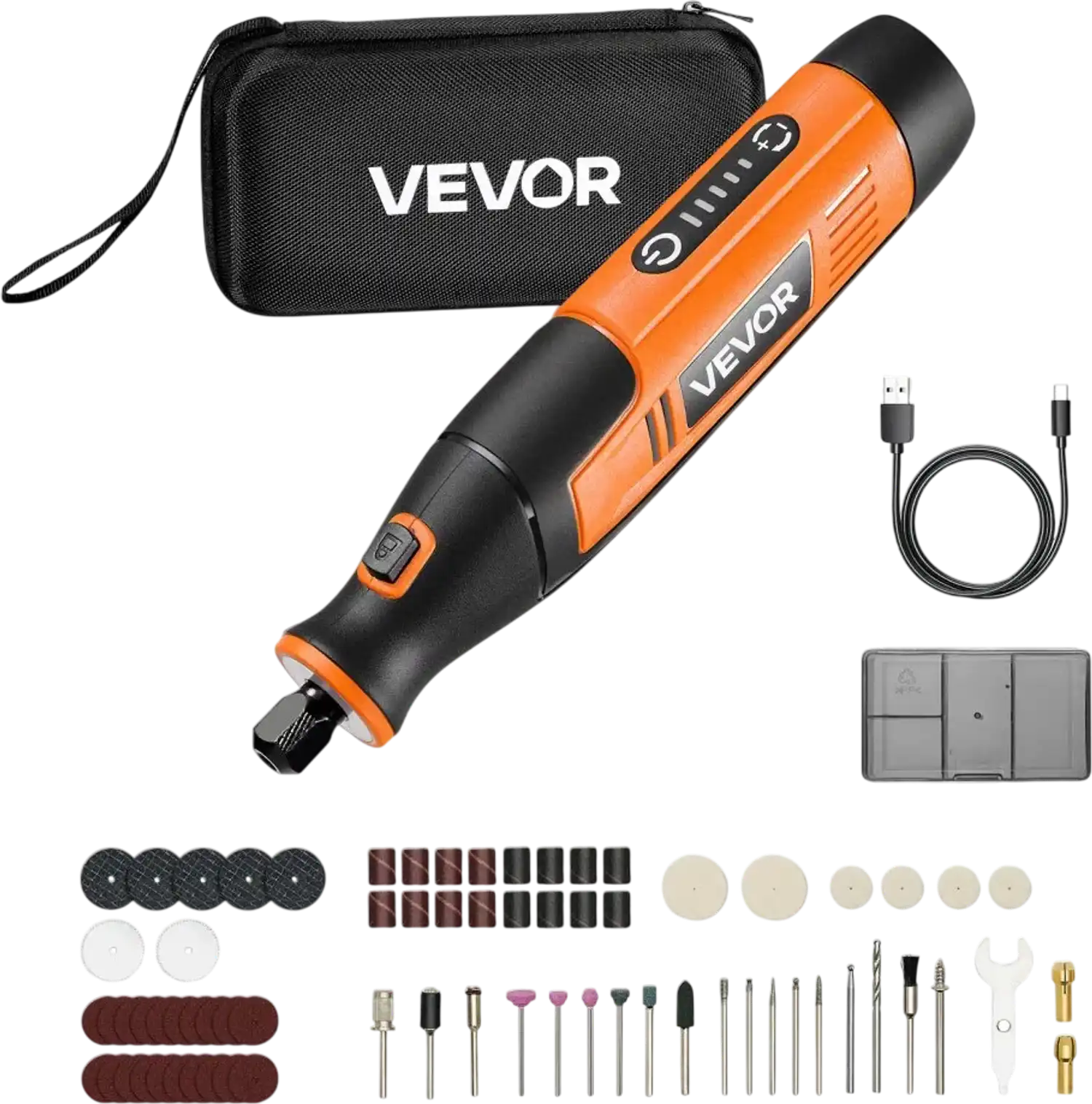 Vevor Rotary Tool Kit 73-Piece Cordless Mini Power Tool New