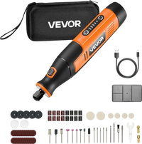 VEVOR 73-Piece Cordless Rotary Tool Kit, DC4V Portable Mini Power Rotary Tool, 5-Level Speed 7000-20000 RPM Multi-Purpose DIY Tools for Engraving, Sanding, Polishing, Carving, Cutting, DIY Crafts