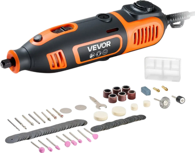 Vevor Rotary Tool 84-Piece 200W Corded 6-Speed DIY Kit New