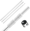 VEVOR Pool Pole, 3.4 to 15 Ft Telescoping Swimming Pool Cleaning Poles, Professional Adjustable Telescopic Pole with 2 Extension Poles, Heavy Duty Cleaner Stick for Skimmer Net, Brush, Vacuum Head