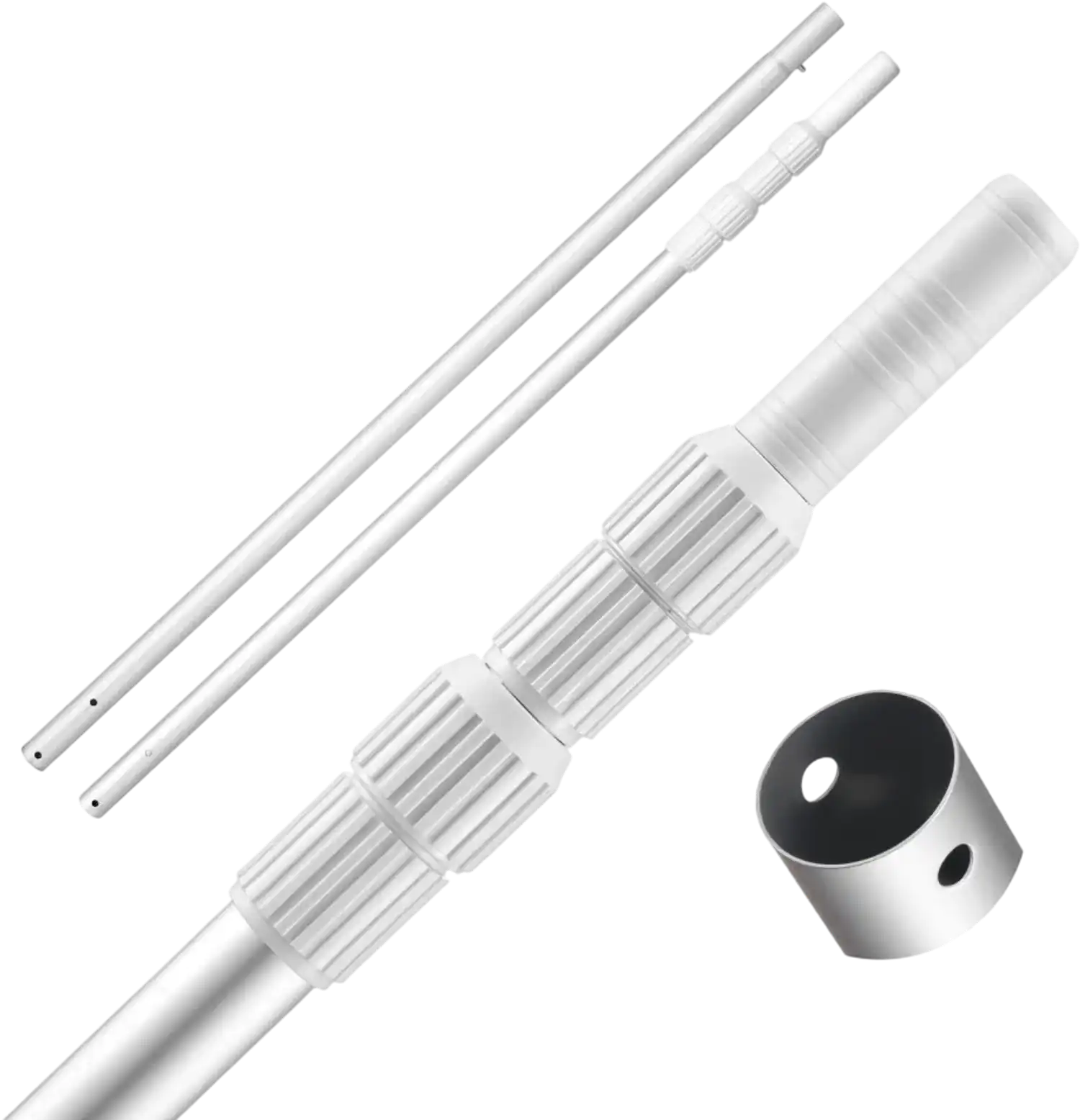 Vevor Pool Pole Telescopic Swimming Pool Extension Pole 3.4' to 12' New