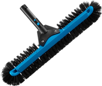 VEVOR Pool Brush Head, 20 Inch Scrub Brushes with Nylon Bristles and Aluminum Pole Connector, Heavy Duty Curved Brush Head for Cleaning Inground/Above Ground Swimming Pool Walls, Pole Not Included